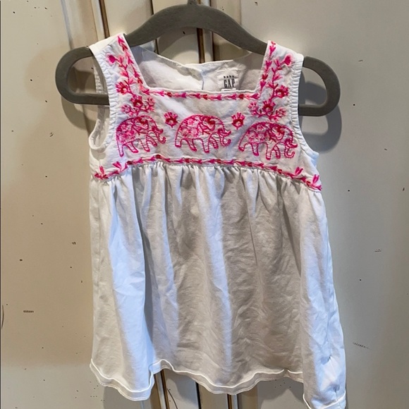 Gap Embroidered Elephant Dress 3T